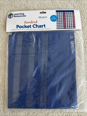 Learning Resources Blue Hundred Pocket Chart